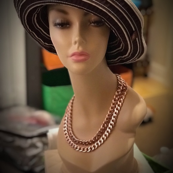 BaubleBar double strand rose gold necklace - Picture 1 of 5